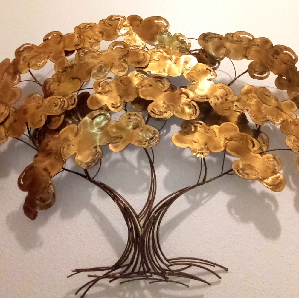 BRASS WALL SCULPTURE - SIGNED